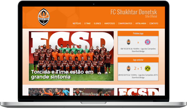 Criar um site para time de futebol -  - Criação de site